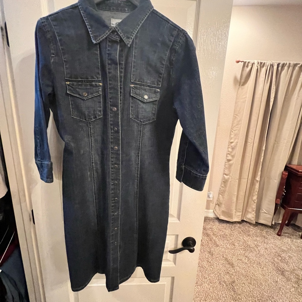 Old navy great dress with heels or boots.